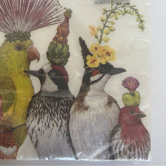 PAPER PRODUCTS DESIGN NAPKINS AND NAPKIN HOLDER NWT - Picture 7 of 14